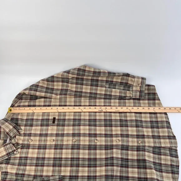 Y2K Vintage 05 Carhartt Men's Plaid Long Sleeve Button Down Shirt M S130PTN - Picture 11 of 12